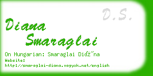 diana smaraglai business card